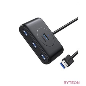 Hub Ugreen CR113 USB to 4x USB 3.0 5Gbps, 1m (black)