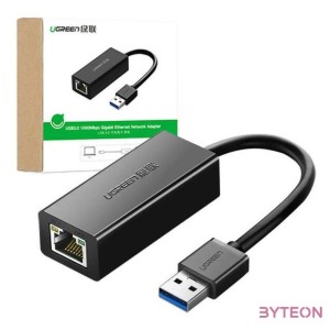 USB 3.0 to RJ45 Network Adapter Ugreen CR111, Gigabit Ethernet (Black)