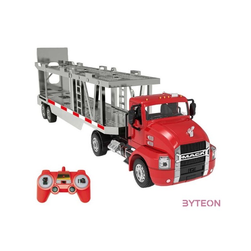 Remote-controlled truck 126 Double Eagle (red) (Car Transporter) E583-003