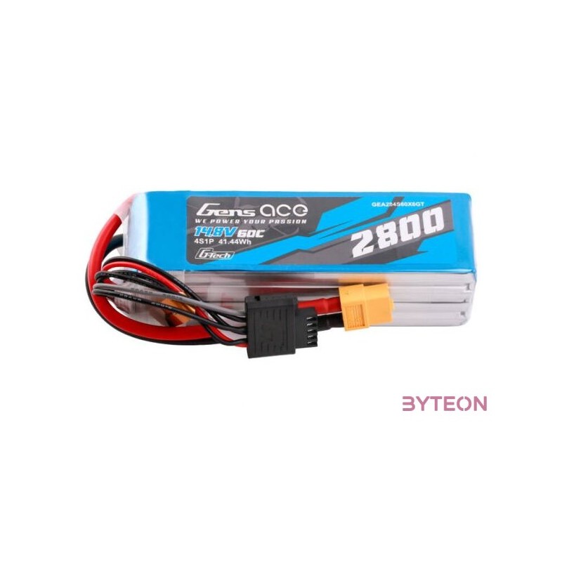 Gens ace G-Tech Soaring 2800mAh 14.8V 60C 4S1P LiPo  XT60