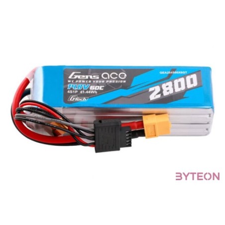 Gens ace G-Tech Soaring 2800mAh 14.8V 60C 4S1P LiPo  XT60