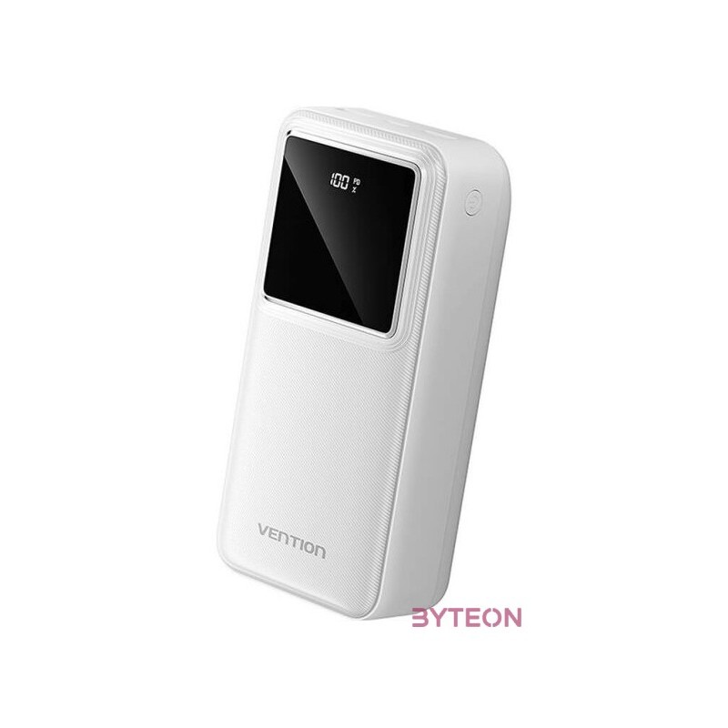 Powerbank Vention FHMW0 30000 mAh, 22.5 W (white)
