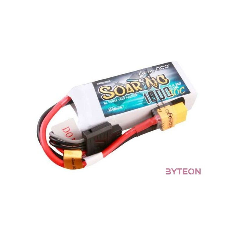 Gens ace G-Tech Soaring 1000mAh 11.1V 30C 3S1P Lipo Battery