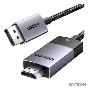 DisplayPort to HDMI cable Ugreen DP115, 8k 60 Hz, 2m (black)