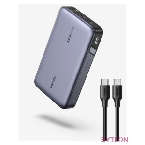 Powerbank 20000mAh Ugreen PB720, USB  2x USB-C, 100W PD (szary)