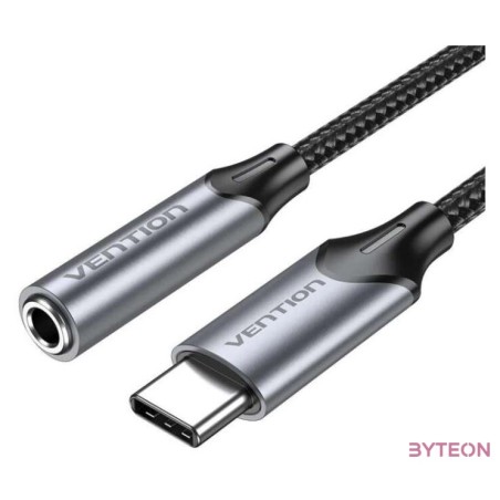 Vention BGMHA USB-C male to 3.5mm Jack 0.1M adapter (gray)