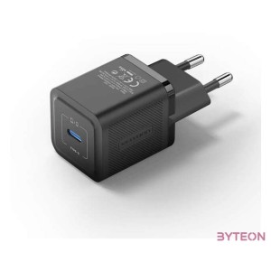 Wall charger, Vention, FEPB0-EU, USB-C, 20W, GaN (black)