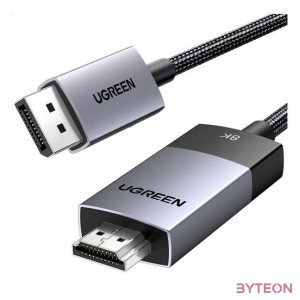 DisplayPort to HDMI cable Ugreen DP115, 8k 60 Hz, 2m (black)