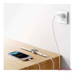 Fast Charging Magnetic Charger 2-in-1 Joyroom S-IW012 30W 1.5m (White)