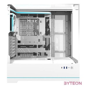 Darkflash DY450 PRO számítógépház ventilátorral (fehér)