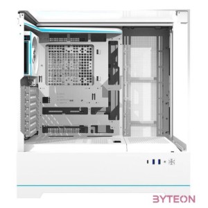 Darkflash DY450 PRO számítógépház ventilátorral (fehér)