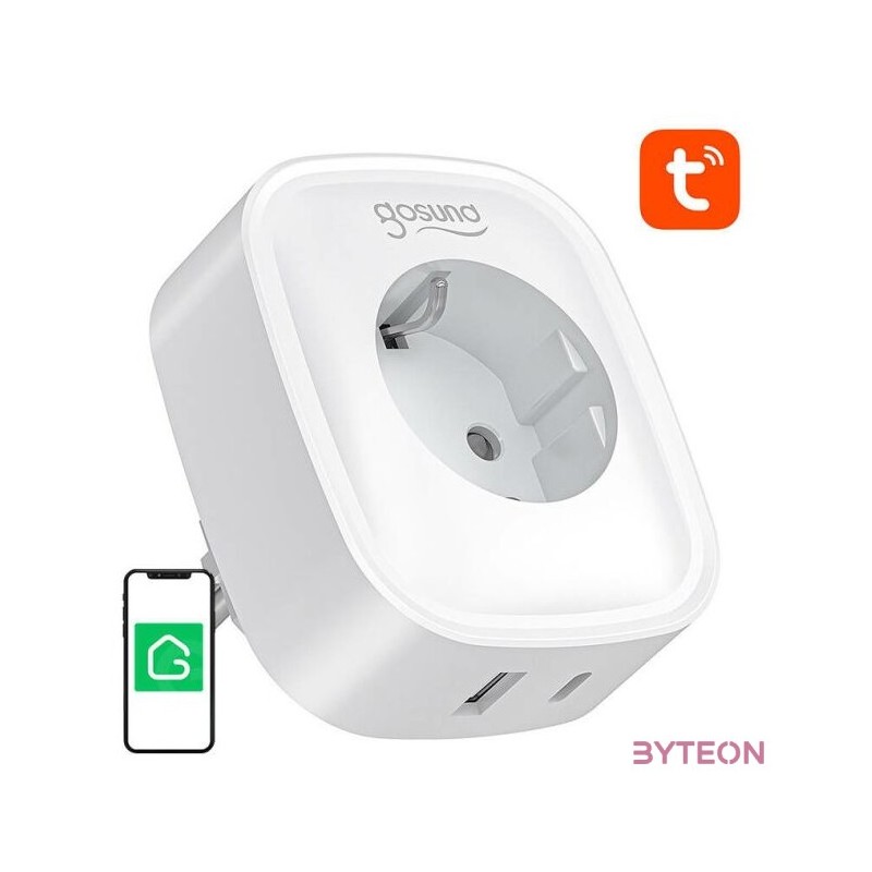 Gosund SP6 16A USB-C 20W Tuya smart WiFi,Bluetooth socket