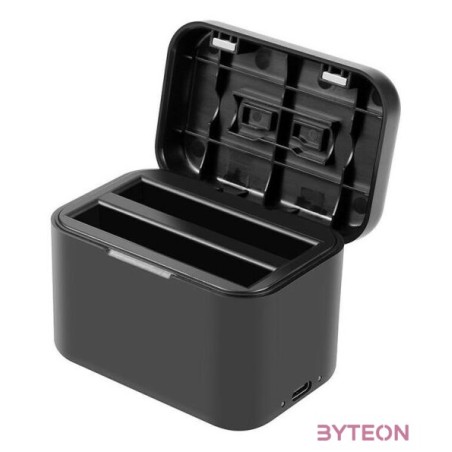 Charging case for batteries and memory cards PULUZ for Insta360 X4 (black)