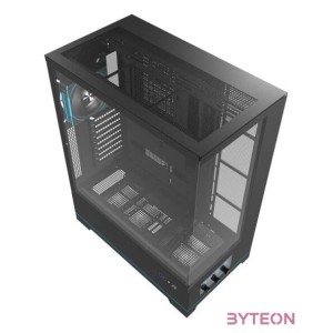 Darkflash DY451L PRO számítógépház ventilátorral (fekete)