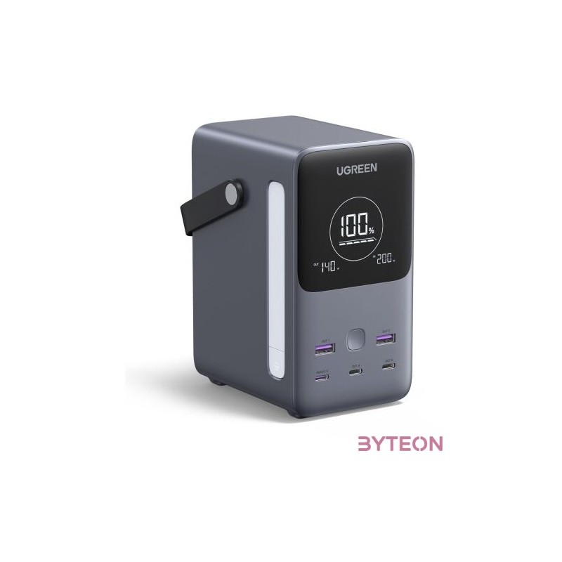 Powerbank 48000mAh Ugreen PB770, 2x USB  4x USB-C, 300W (gray)