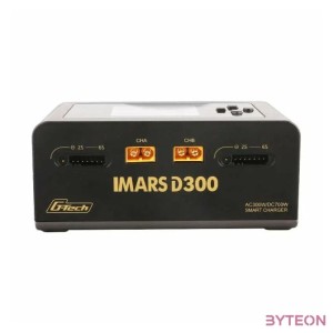 Gens Ace IMARS D300 G-Tech Channel AC,DC 300W,700W RC Battery Charger-EU Black