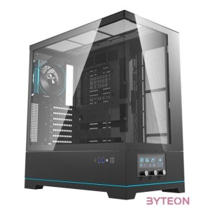 Darkflash DY451 PRO számítógépház ventilátorral (fekete)