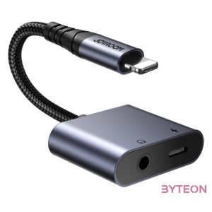 2-in-1 Audio adapter Joyroom SY-L01 Lightning to 3.5mm  Lightning (black)