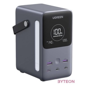 Powerbank 48000mAh Ugreen PB770, 2x USB  4x USB-C, 300W (gray)