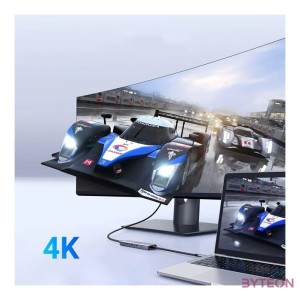 USB-C Hub Ugreen CM511, HDMI 4K 60Hz, 3x USB 3.0 5Gbps, PD 100W (silver)