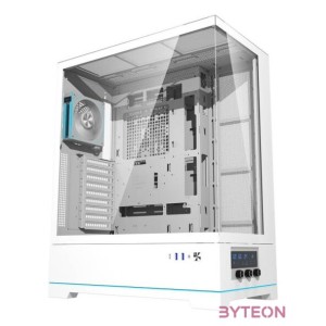 Darkflash DY451L PRO számítógépház ventilátorral (fehér)