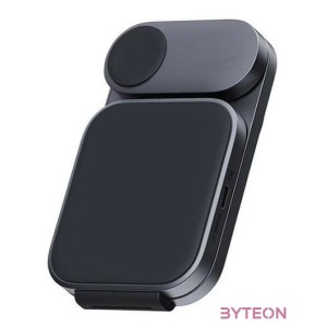 Magnetic Wireless Charger 3 in 1 MagFusion Aukey LC-MC312, 15W Qi2 (gray)