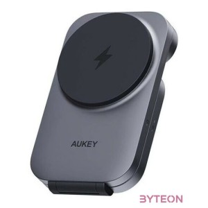 Magnetic Wireless Charger 3 in 1 MagFusion Aukey LC-MC312, 15W Qi2 (gray)