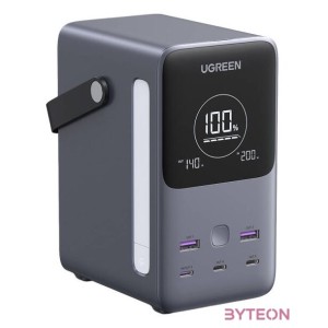 Powerbank 48000mAh Ugreen PB770, 2x USB  4x USB-C, 300W (gray)