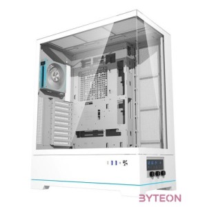 Darkflash DY451L PRO számítógépház ventilátorral (fehér)