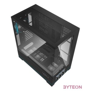 Darkflash DY451 PRO számítógépház ventilátorral (fekete)