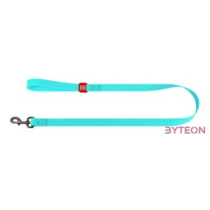 WAUDOG waterproof light accumulating dog leash 25mm wide, 183 cm long blue