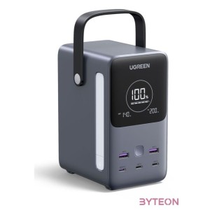 Powerbank 48000mAh Ugreen PB770, 2x USB  4x USB-C, 300W (gray)