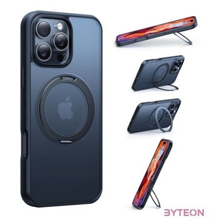 Torras Ostand Pro Case for iPhone 16 (Black)