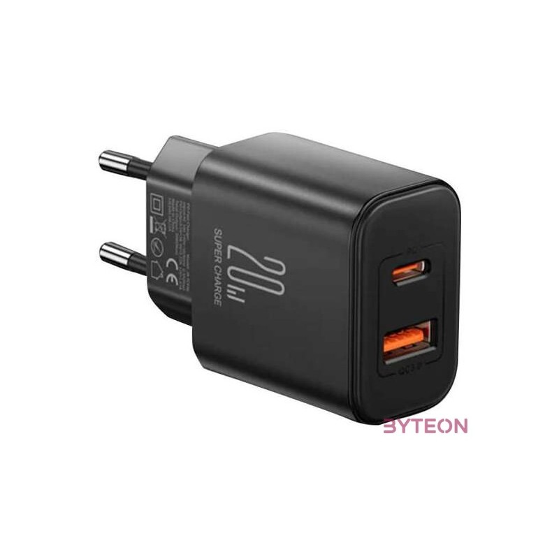Charger Flash Joyroom  JR-TCF05, (EU) 20W AC (black)