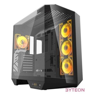 Darkflash DY470 4 ventilátoros számítógépház (fekete)