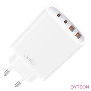 Fali töltő XO CE22, 45W, GaN, 2x USB-C, 2x USB-A