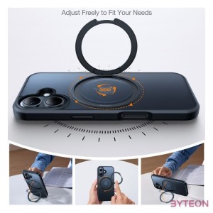 Torras Ostand Pro Case for iPhone 16 (Black)