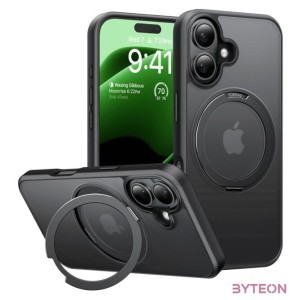 Torras Ostand Pro Case for iPhone 16 (Black)