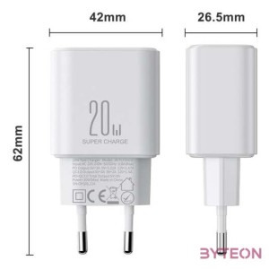 Charger Flash Joyroom  JR-TCF05, (EU) 20W AC (black)