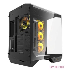 Darkflash DY470 4 ventilátoros számítógépház (fekete)