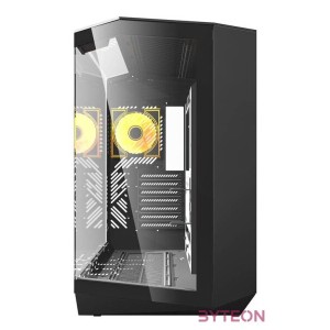 Darkflash DY470 4 ventilátoros számítógépház (fekete)