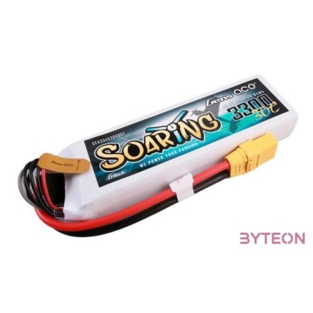 Gens ace G-Tech Soaring 3300mAh 14.8V 30C 4S1P Lipo Battery