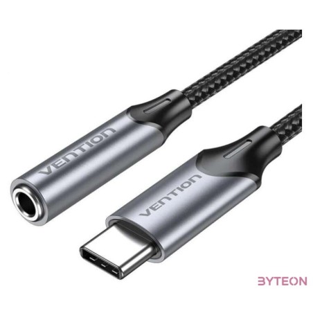Adapter Vention BGMHF USB-C M do 3.5mm Jack 1M (szary)