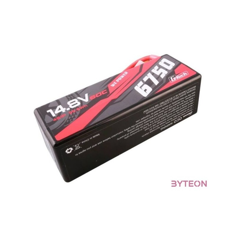 Gens ace G-Tech 6750mAh 14.8V 60C 4S1P 14 XT90 Battery