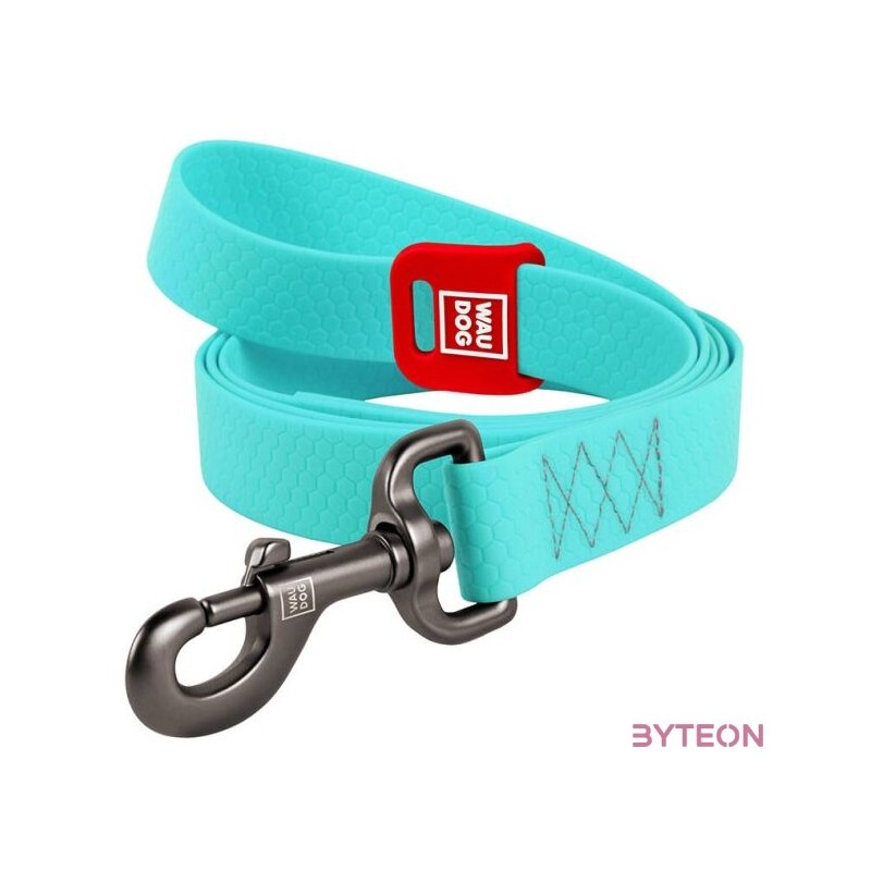 WAUDOG waterproof dog leash 20mm wide, 183 cm long blue