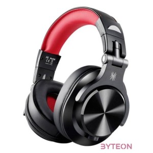 Oneodio A71 Wired Headphones (Black and Red)