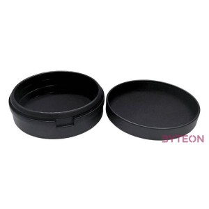 Wired headphones aluminium case (black)