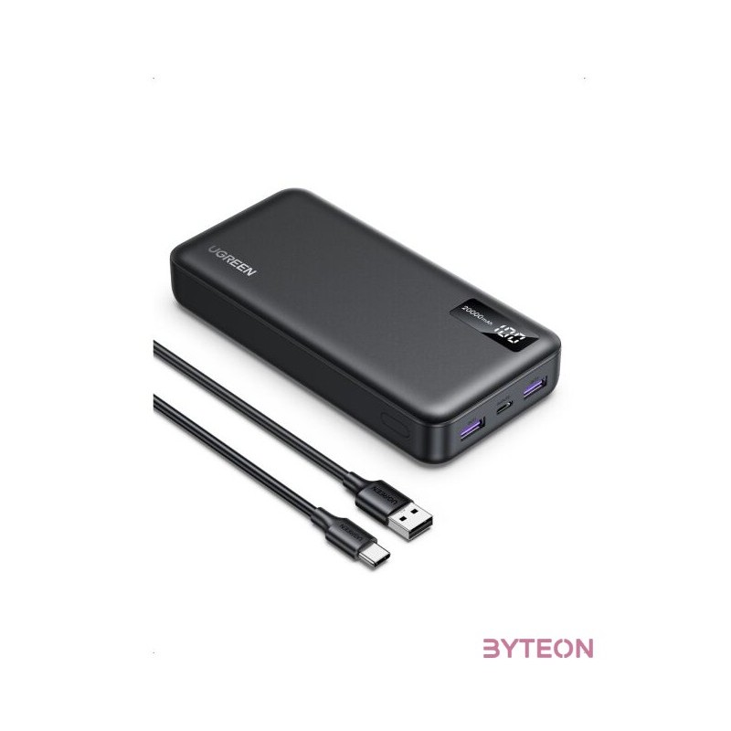 Powerbank 20000mAh Ugreen PB312, PD 20W (czarny)