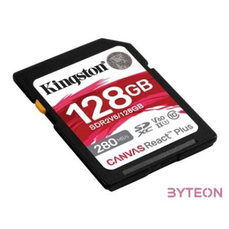 KINGSTON 128GB Canvas React Plus SDXC
