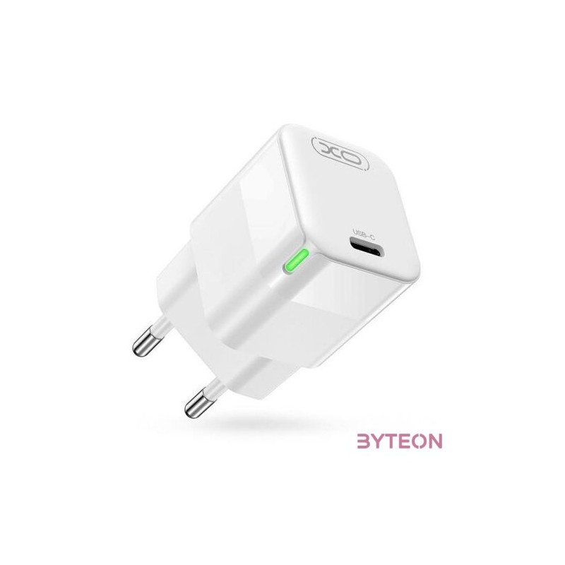 Fali töltő XO CE06, 30W, USB-C (fehér)